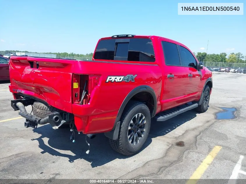 1N6AA1ED0LN500540 2020 Nissan Titan Pro-4X 4X4