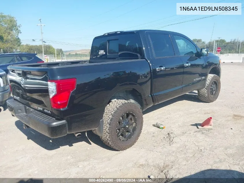 2020 Nissan Titan Sv 4X4 VIN: 1N6AA1ED9LN508345 Lot: 40262490