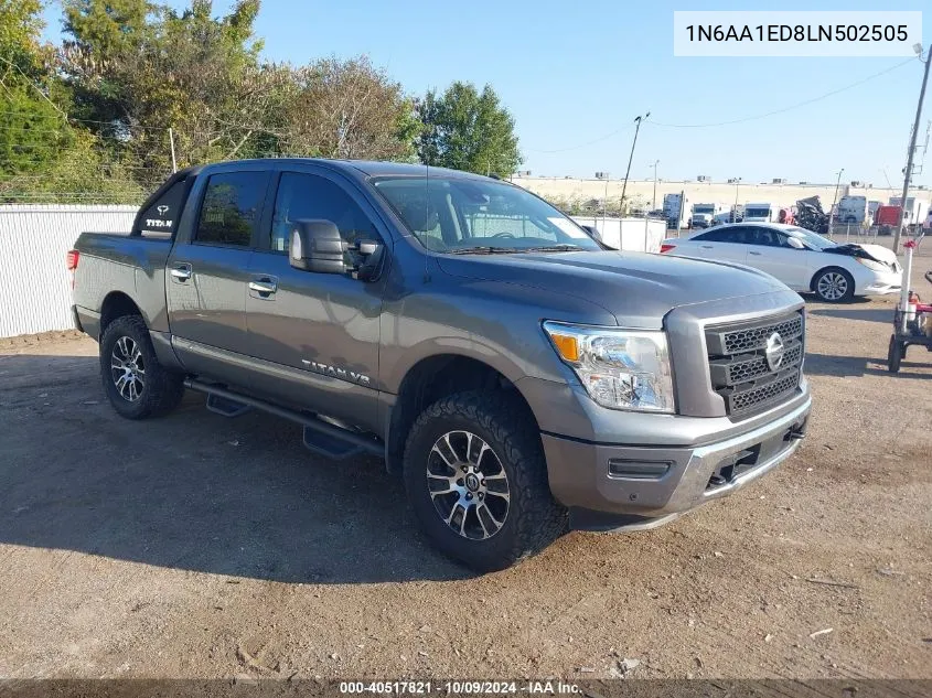 2020 Nissan Titan Sv 4X4 VIN: 1N6AA1ED8LN502505 Lot: 40517821