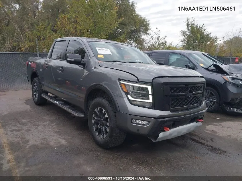 2020 Nissan Titan Pro-4X 4X4 VIN: 1N6AA1ED1LN506461 Lot: 40606593