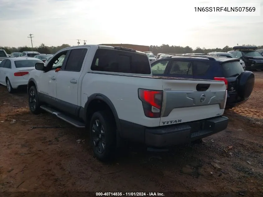 2020 Nissan Titan Platinum Reserve 4X4 VIN: 1N6SS1RF4LN507569 Lot: 40714835