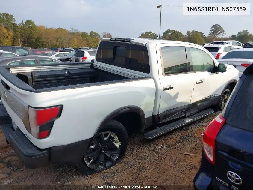 2020 Nissan Titan Platinum Reserve 4X4 VIN: 1N6SS1RF4LN507569 Lot: 40714835