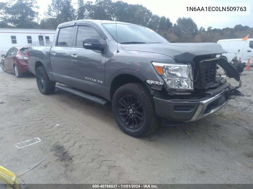 2020 Nissan Titan Sv 4X4 VIN: 1N6AA1EC0LN509763 Lot: 40766537