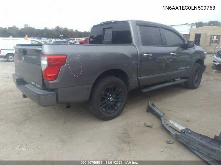 2020 Nissan Titan Sv 4X4 VIN: 1N6AA1EC0LN509763 Lot: 40766537