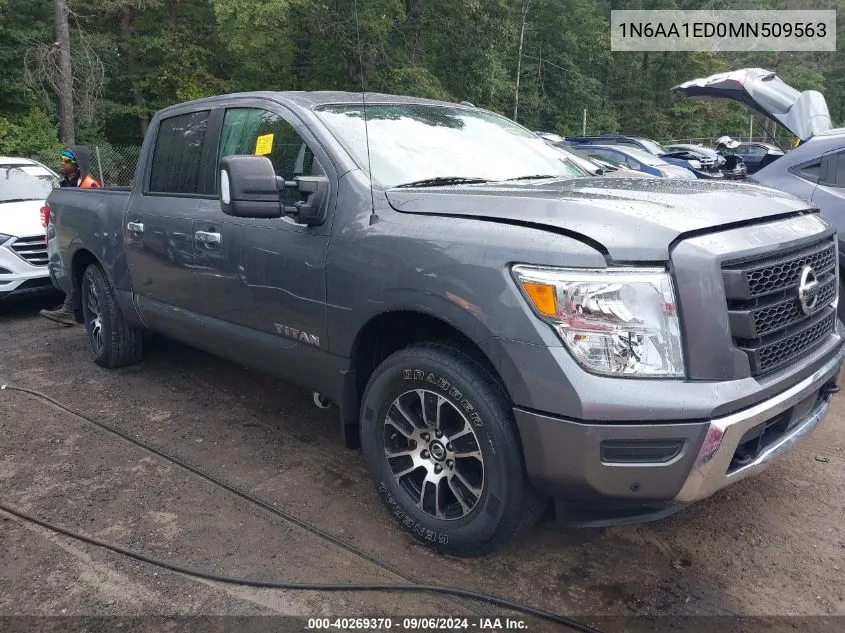 1N6AA1ED0MN509563 2021 Nissan Titan Sv 4X4