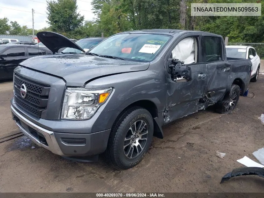 1N6AA1ED0MN509563 2021 Nissan Titan Sv 4X4