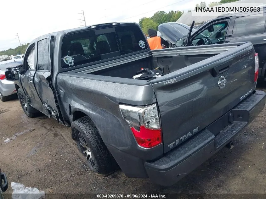 1N6AA1ED0MN509563 2021 Nissan Titan Sv 4X4