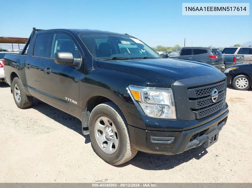 1N6AA1EE8MN517614 2021 Nissan Titan S 4X2