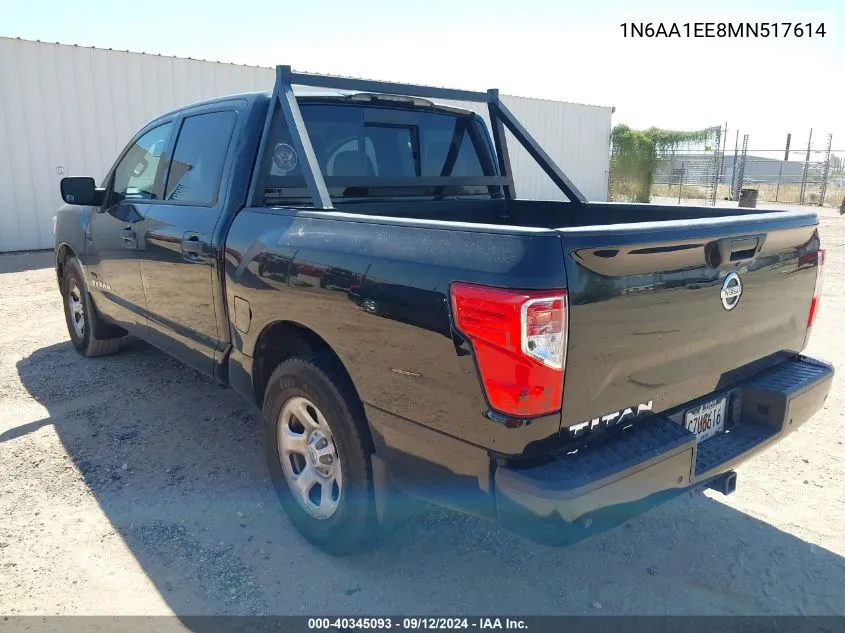 1N6AA1EE8MN517614 2021 Nissan Titan S 4X2