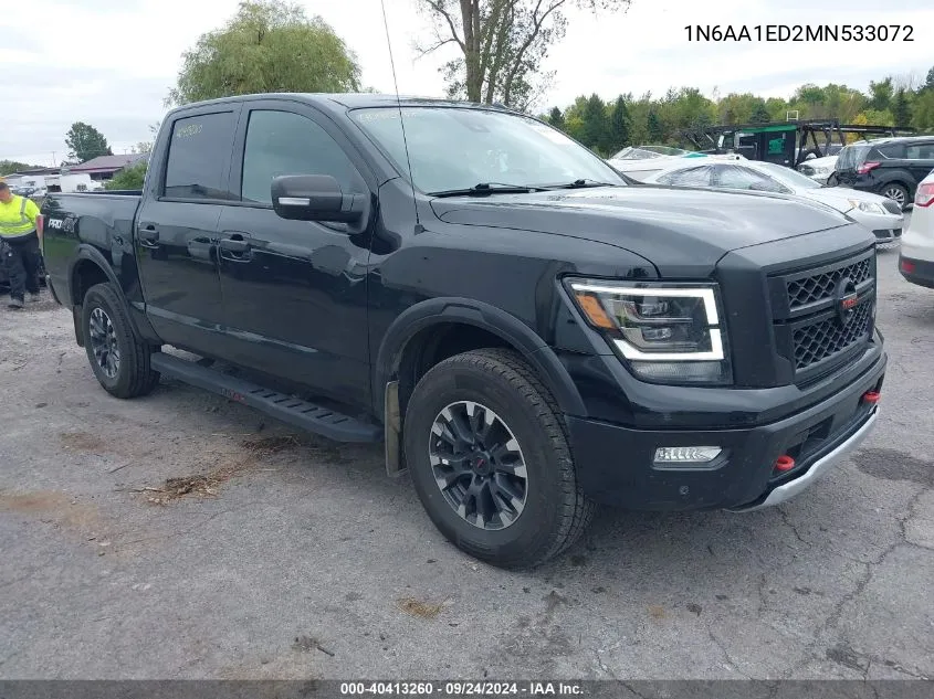 1N6AA1ED2MN533072 2021 Nissan Titan Pro-4X 4X4