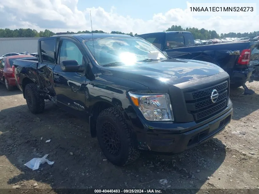 1N6AA1EC1MN524273 2021 Nissan Titan S 4X4