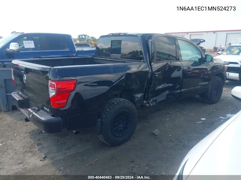 1N6AA1EC1MN524273 2021 Nissan Titan S 4X4