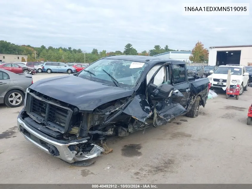 2021 Nissan Titan Sv 4X4 VIN: 1N6AA1EDXMN519095 Lot: 40492912