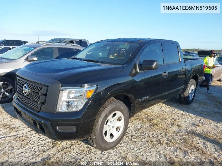 1N6AA1EE6MN519605 2021 Nissan Titan S