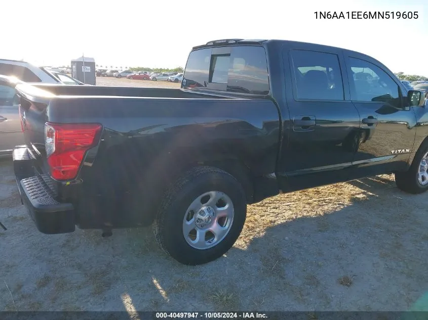 1N6AA1EE6MN519605 2021 Nissan Titan S