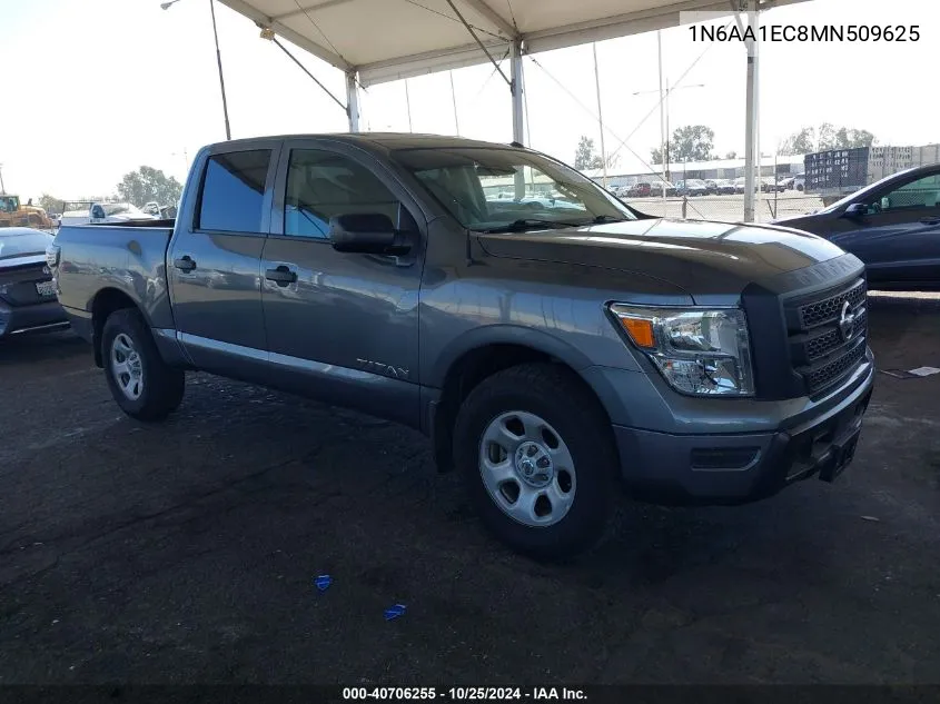 2021 Nissan Titan S 4X4 VIN: 1N6AA1EC8MN509625 Lot: 40706255