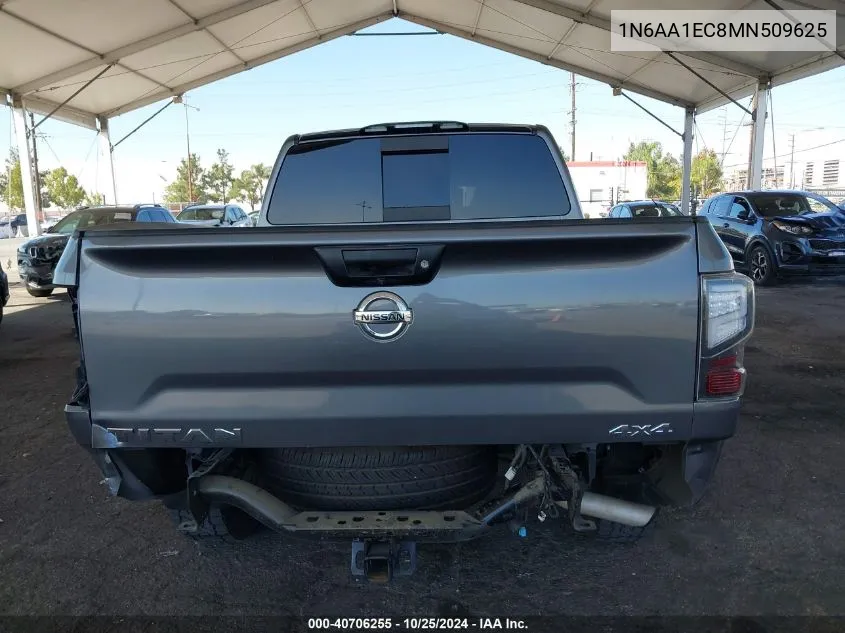 2021 Nissan Titan S 4X4 VIN: 1N6AA1EC8MN509625 Lot: 40706255