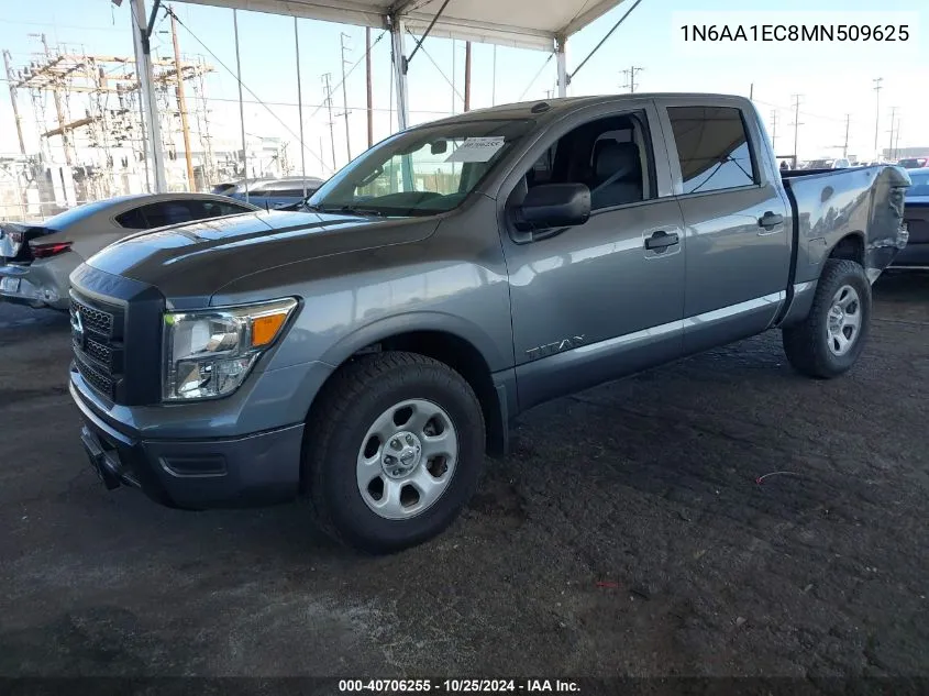 2021 Nissan Titan S 4X4 VIN: 1N6AA1EC8MN509625 Lot: 40706255