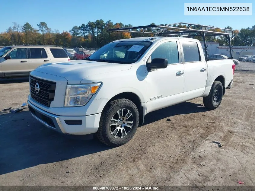 1N6AA1EC5MN522638 2021 Nissan Titan Sv 4X4