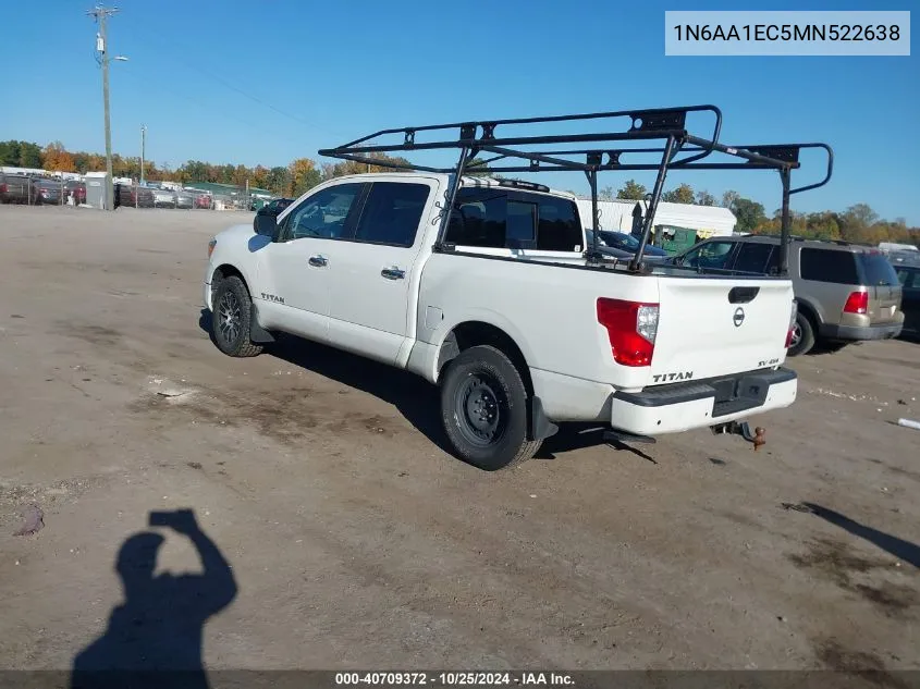 2021 Nissan Titan Sv 4X4 VIN: 1N6AA1EC5MN522638 Lot: 40709372