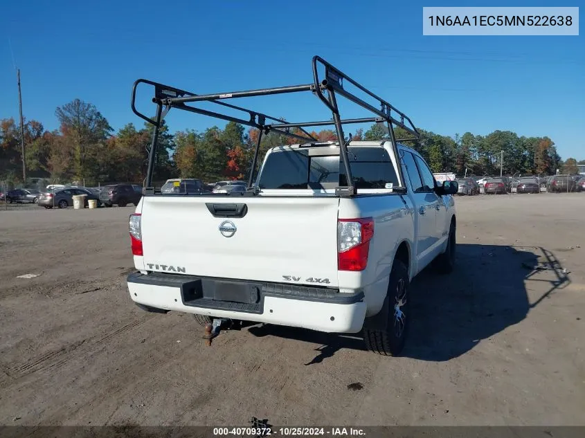 1N6AA1EC5MN522638 2021 Nissan Titan Sv 4X4