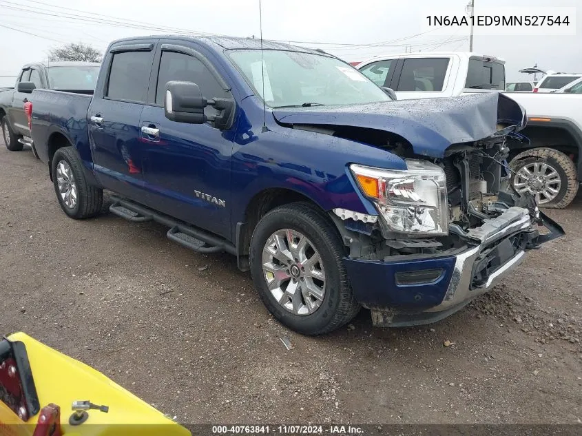 2021 Nissan Titan Sv 4X4 VIN: 1N6AA1ED9MN527544 Lot: 40763841