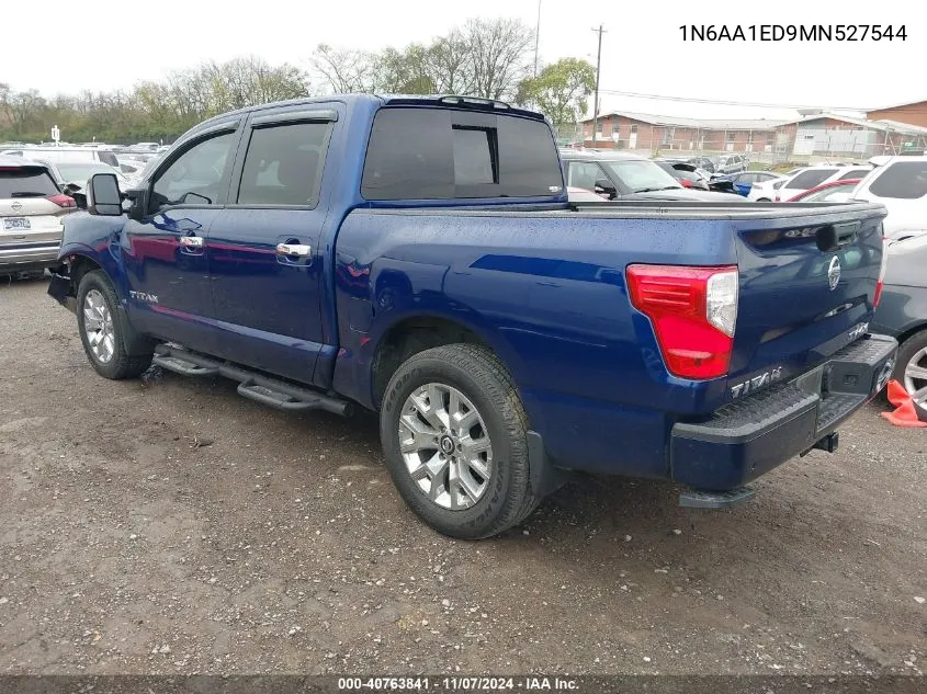 2021 Nissan Titan Sv 4X4 VIN: 1N6AA1ED9MN527544 Lot: 40763841