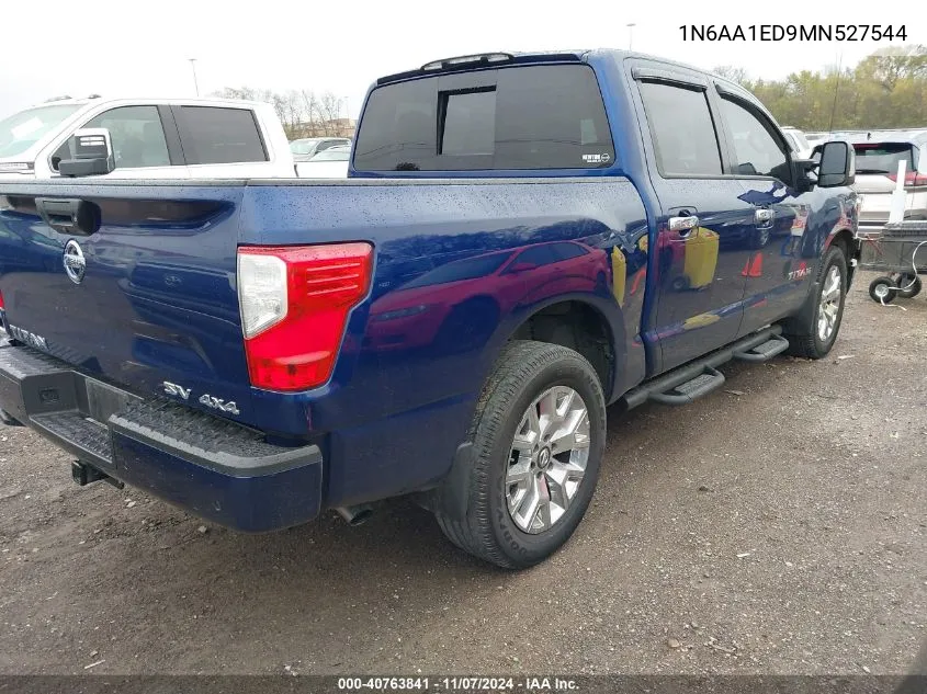 2021 Nissan Titan Sv 4X4 VIN: 1N6AA1ED9MN527544 Lot: 40763841