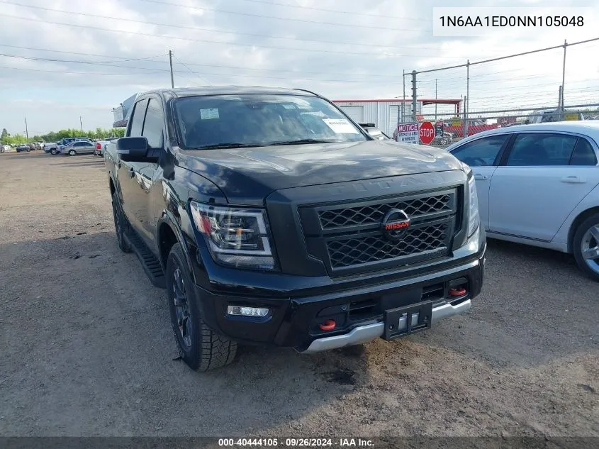 2022 Nissan Titan VIN: 1N6AA1ED0NN105048 Lot: 40444105