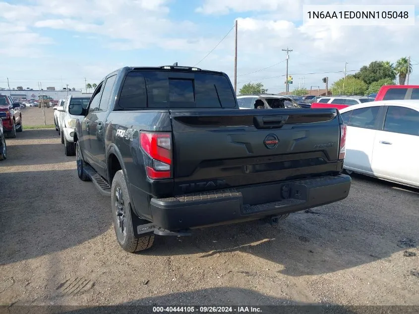 2022 Nissan Titan VIN: 1N6AA1ED0NN105048 Lot: 40444105