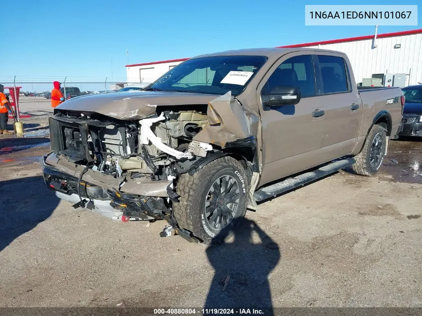 2022 Nissan Titan Pro-4X 4X4 VIN: 1N6AA1ED6NN101067 Lot: 40880804