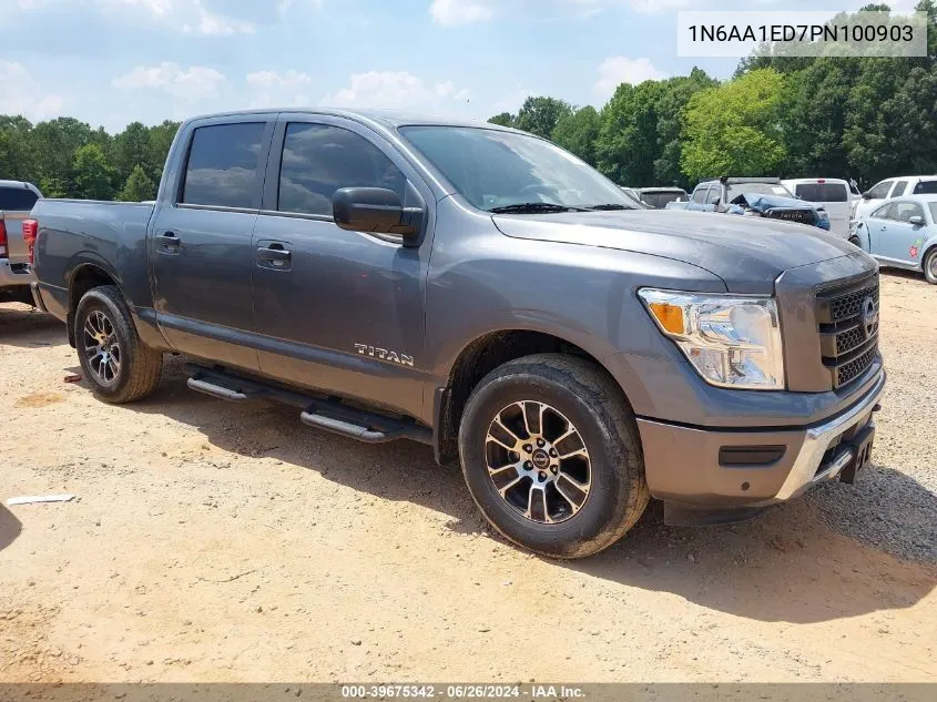 2023 Nissan Titan Sv 4X4 VIN: 1N6AA1ED7PN100903 Lot: 39675342