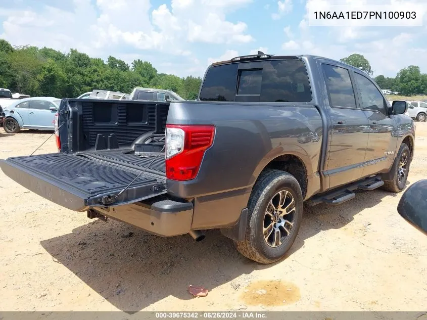 2023 Nissan Titan Sv 4X4 VIN: 1N6AA1ED7PN100903 Lot: 39675342