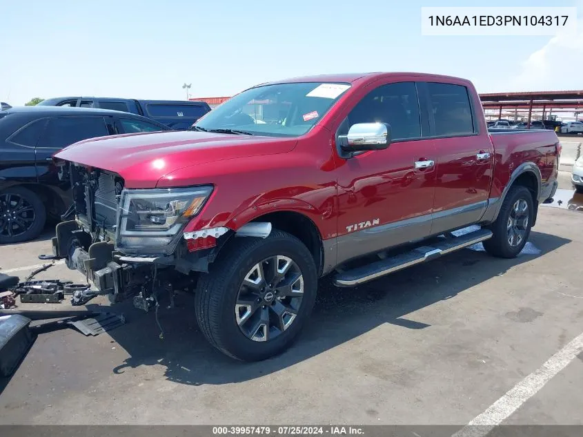 1N6AA1ED3PN104317 2023 Nissan Titan Platinum Reserve 4X4