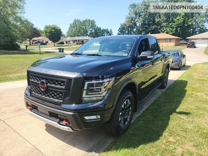 2023 Nissan Titan Sv/Sl/Pro-4X/Platinum Reserve VIN: 1N6AA1ED0PN100404 Lot: 40304693