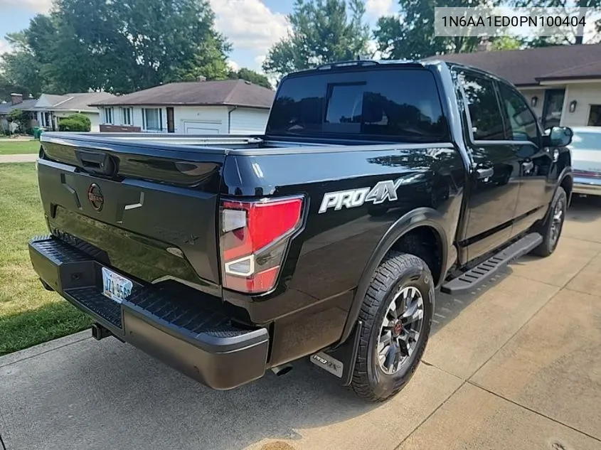 2023 Nissan Titan Sv/Sl/Pro-4X/Platinum Reserve VIN: 1N6AA1ED0PN100404 Lot: 40304693