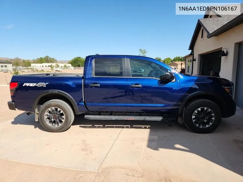 2023 Nissan Titan Sv/Sl/Pro-4X/Platinum Reserve VIN: 1N6AA1ED9PN106167 Lot: 40304694