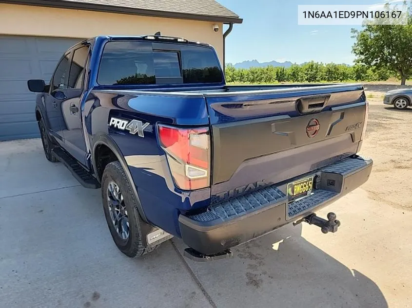 2023 Nissan Titan Sv/Sl/Pro-4X/Platinum Reserve VIN: 1N6AA1ED9PN106167 Lot: 40304694