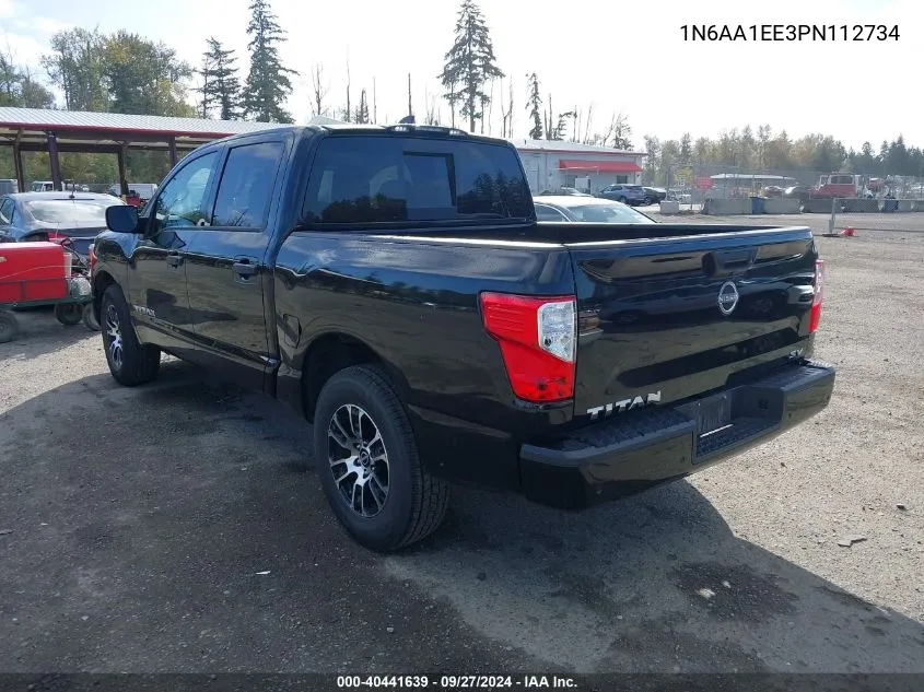 2023 Nissan Titan Sv 4X2 VIN: 1N6AA1EE3PN112734 Lot: 40441639