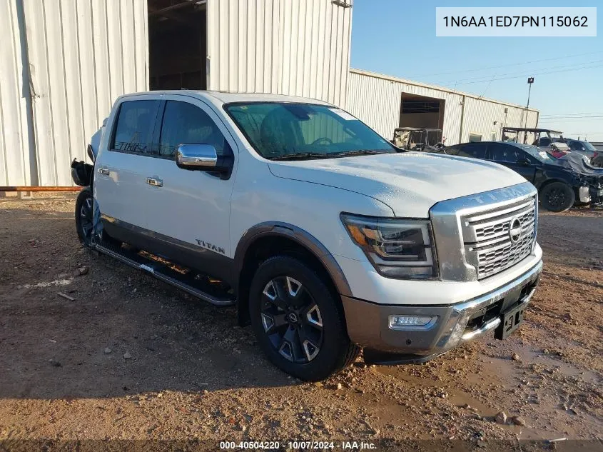 2023 Nissan Titan Platinum Reserve 4X4 VIN: 1N6AA1ED7PN115062 Lot: 40504220