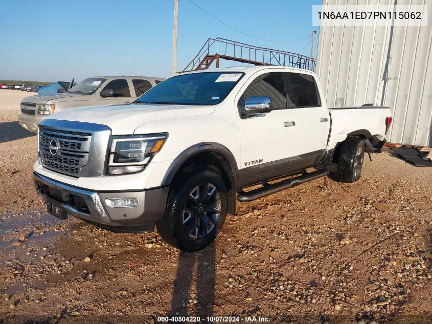 2023 Nissan Titan Platinum Reserve 4X4 VIN: 1N6AA1ED7PN115062 Lot: 40504220