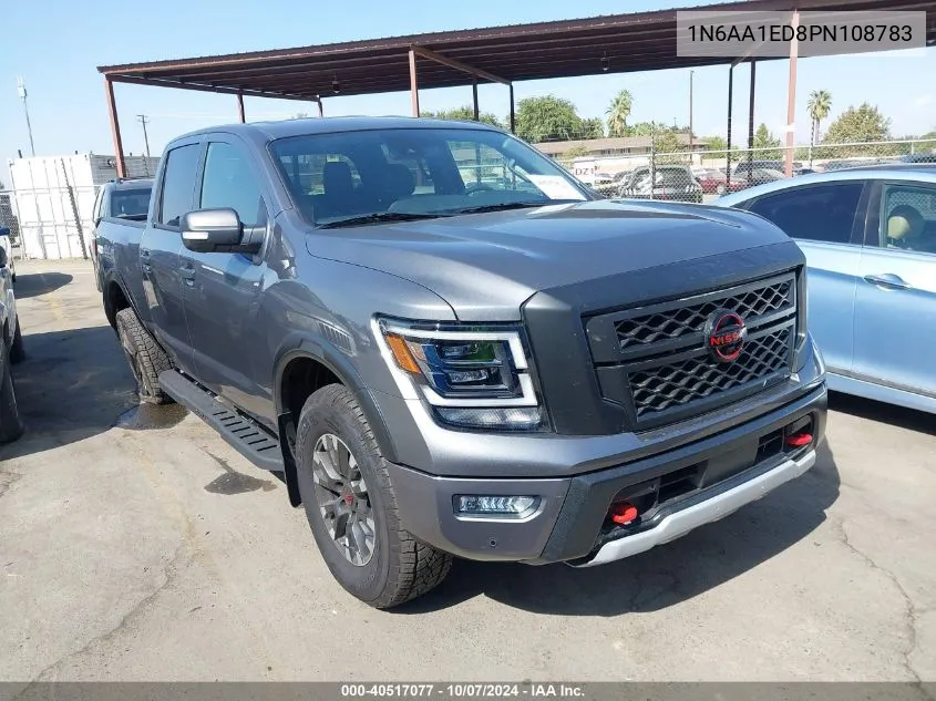 2023 Nissan Titan Pro-4X 4X4 VIN: 1N6AA1ED8PN108783 Lot: 40517077