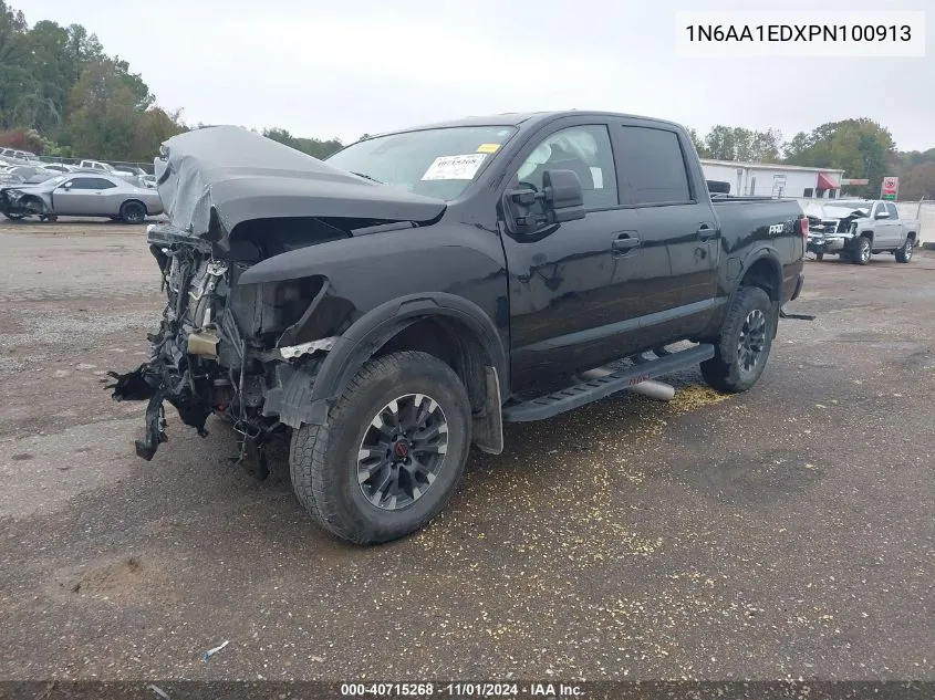 2023 Nissan Titan Pro-4X 4X4 VIN: 1N6AA1EDXPN100913 Lot: 40715268