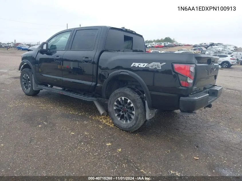 2023 Nissan Titan Pro-4X 4X4 VIN: 1N6AA1EDXPN100913 Lot: 40715268