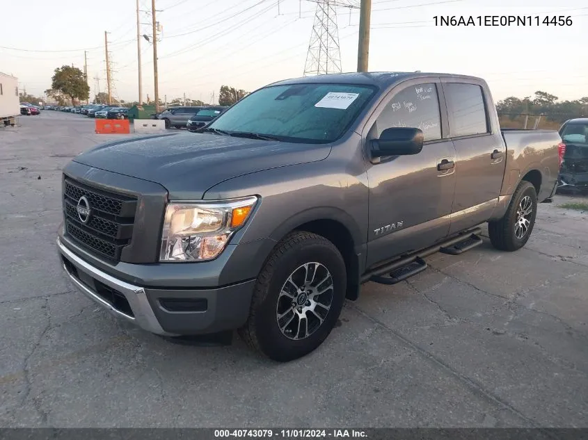 2023 Nissan Titan Sv 4X2 VIN: 1N6AA1EE0PN114456 Lot: 40743079