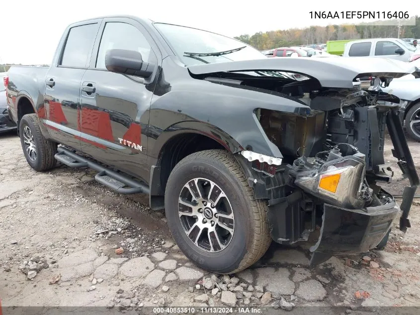 2023 Nissan Titan Sv 4X2 VIN: 1N6AA1EF5PN116406 Lot: 40853510