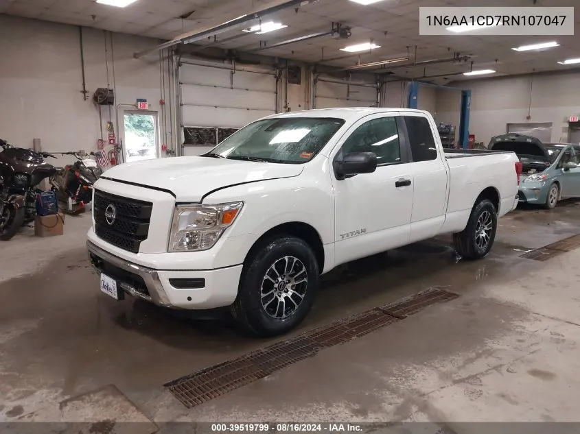 2024 Nissan Titan Crew Cab Sv 4X4 VIN: 1N6AA1CD7RN107047 Lot: 39519799