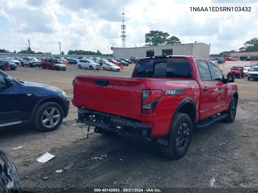 1N6AA1ED5RN103432 2024 Nissan Titan Pro-4X 4X4