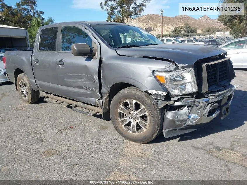 2024 Nissan Titan Sv 4X2 VIN: 1N6AA1EF4RN101236 Lot: 40791706