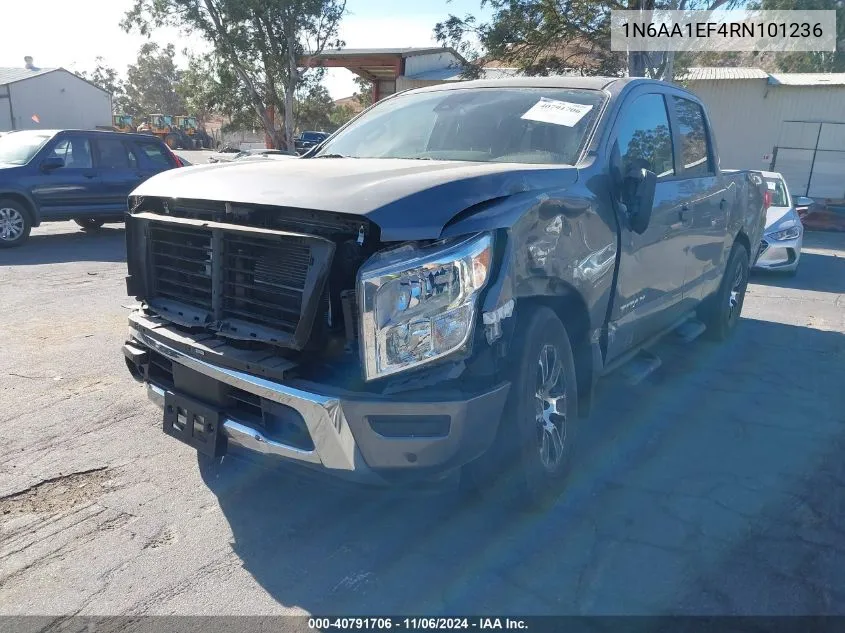 2024 Nissan Titan Sv 4X2 VIN: 1N6AA1EF4RN101236 Lot: 40791706